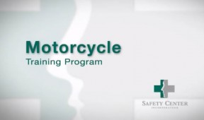 screenshot of the motorcycle safety video