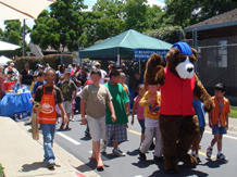 People in the street for the Family Safety and HealthExpo